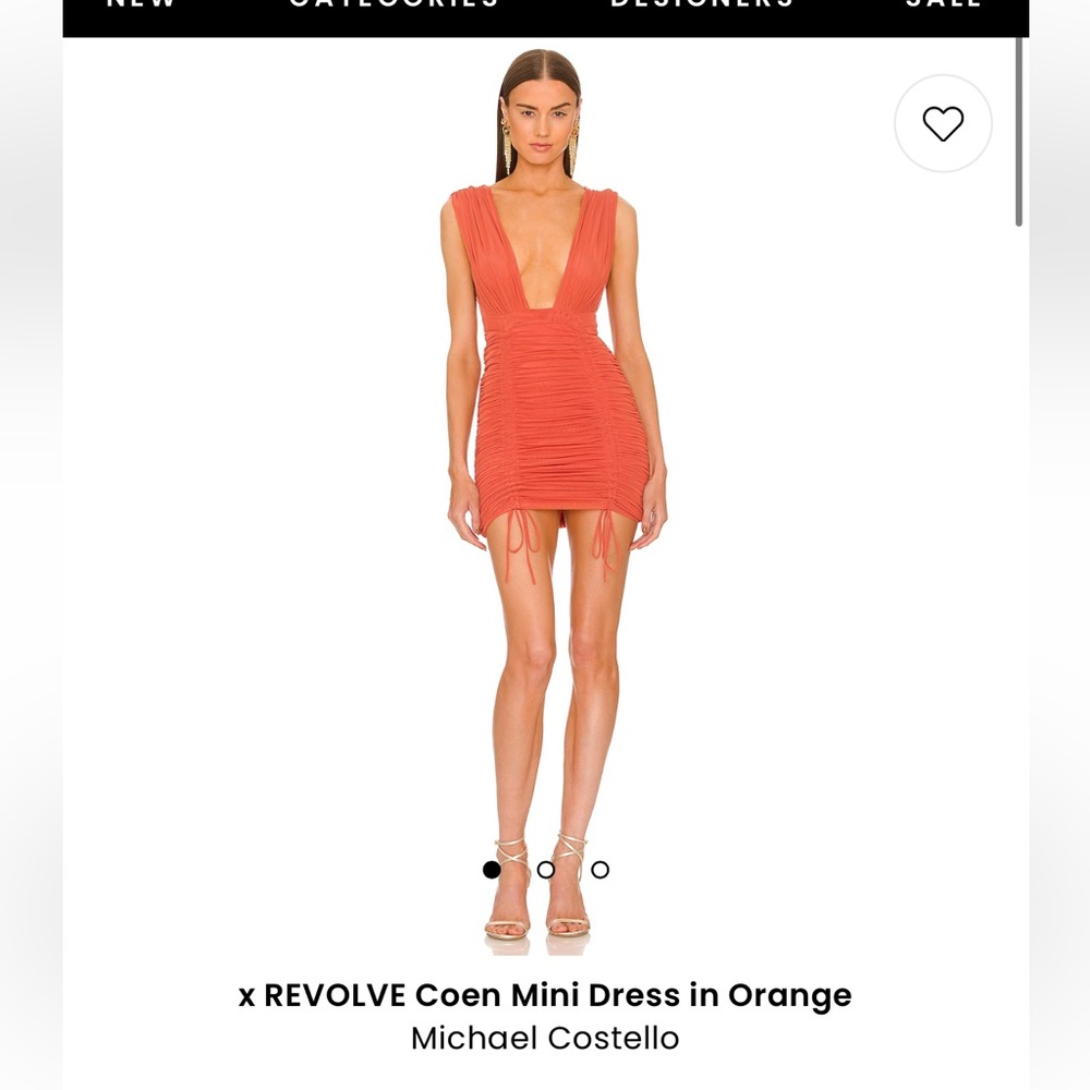 Revolve orange dress